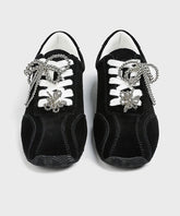 New Black Lace Up Sports Leisure Shoes