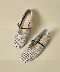 New Gold Flat Bottomed Mesh Sandals
