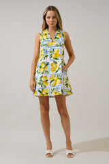 Lexya Citrus Shift Mini Dress