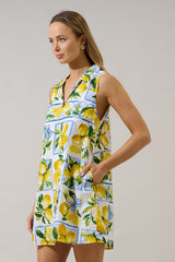 Lexya Citrus Shift Mini Dress