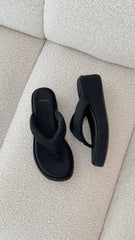 Bibiana Platform Thong - Black