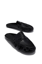 Julia Slip On Loafer Flats - Black