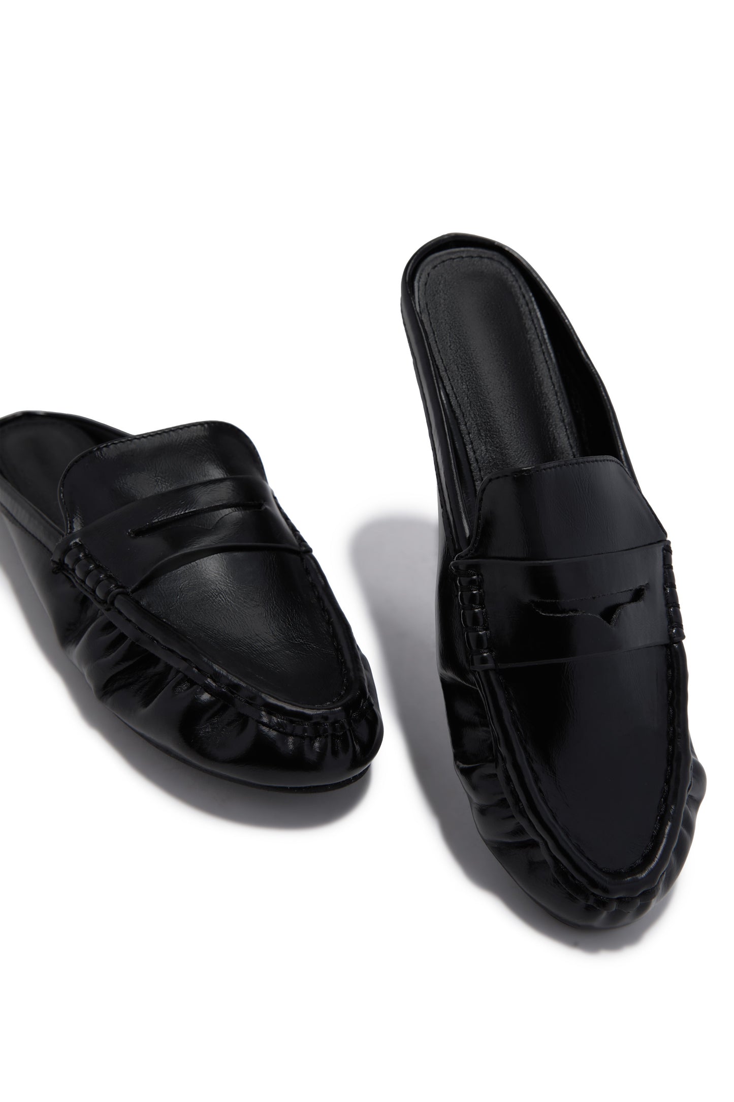 Julia Slip On Loafer Flats - Black