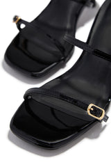 Disna Mid Heel Mules - Black