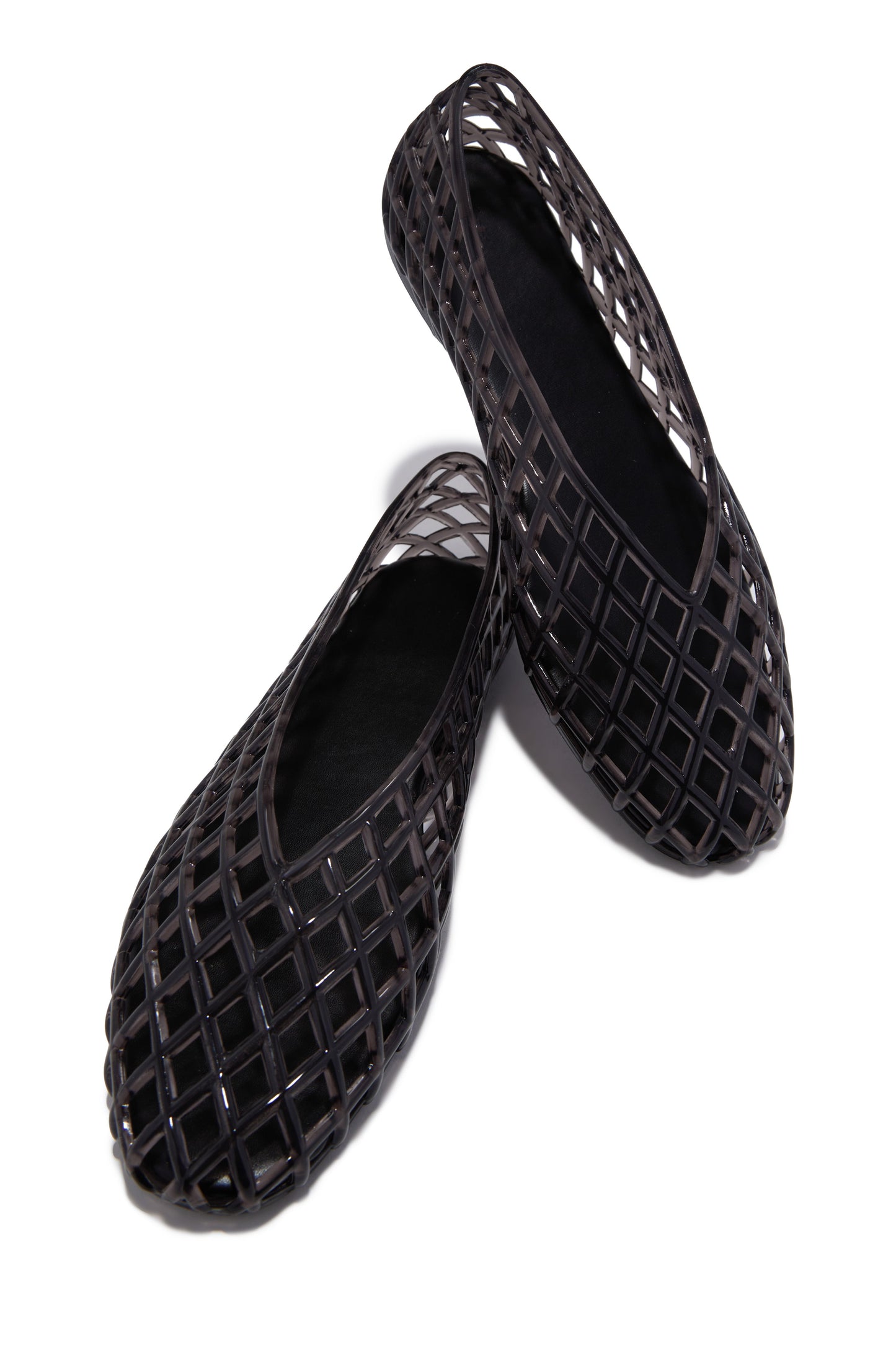 Layla Jelli Flats - Black