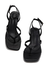 Letty Chunky Mid Heels - Black