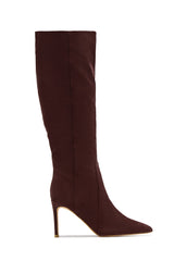 Daniella Below The Knee Heel Boots - Brown