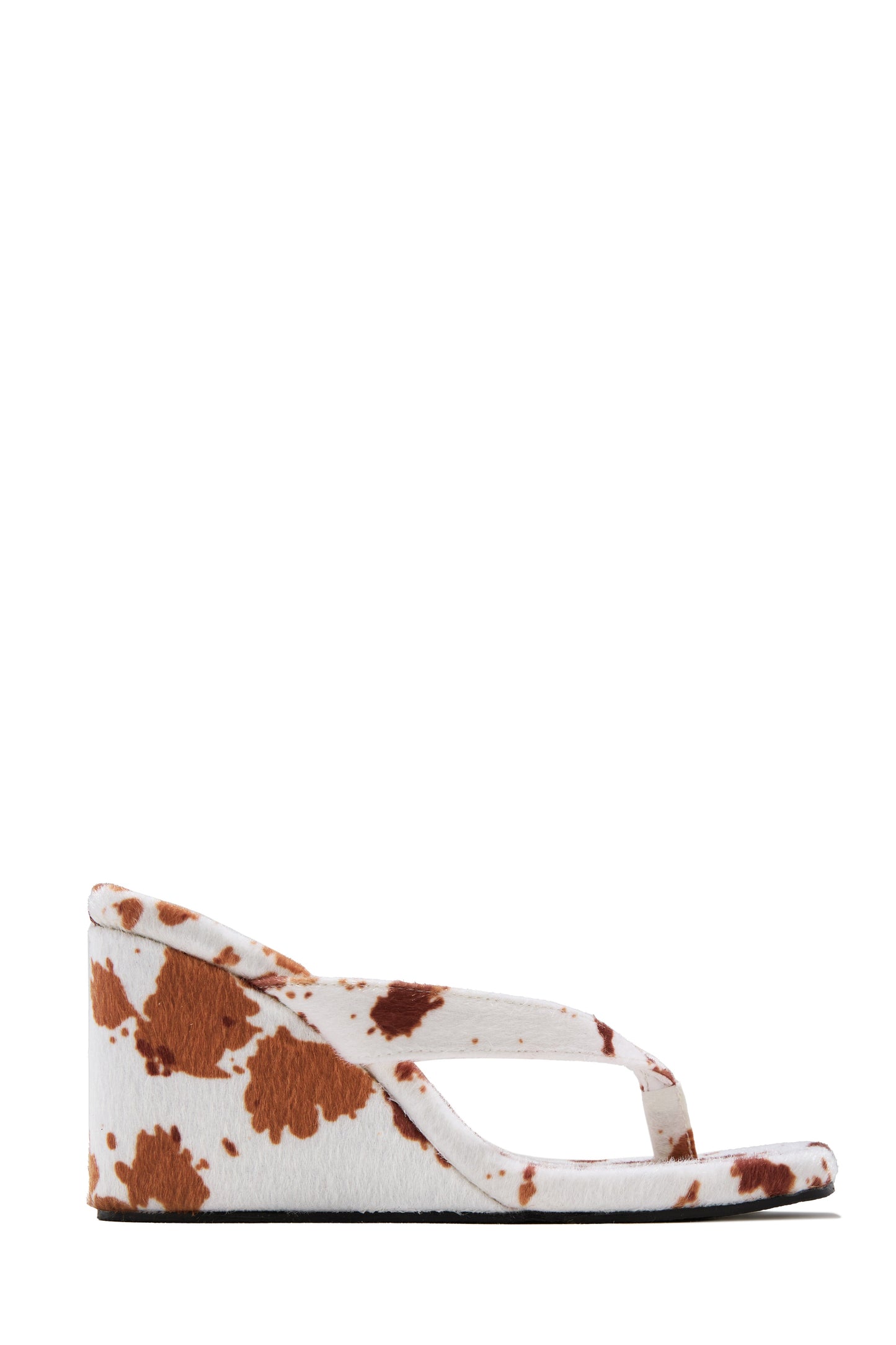 Sashelle Slip On Wedge Heels - Cow