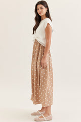The Danielle Layered Polka Dot Midi Dress Set
