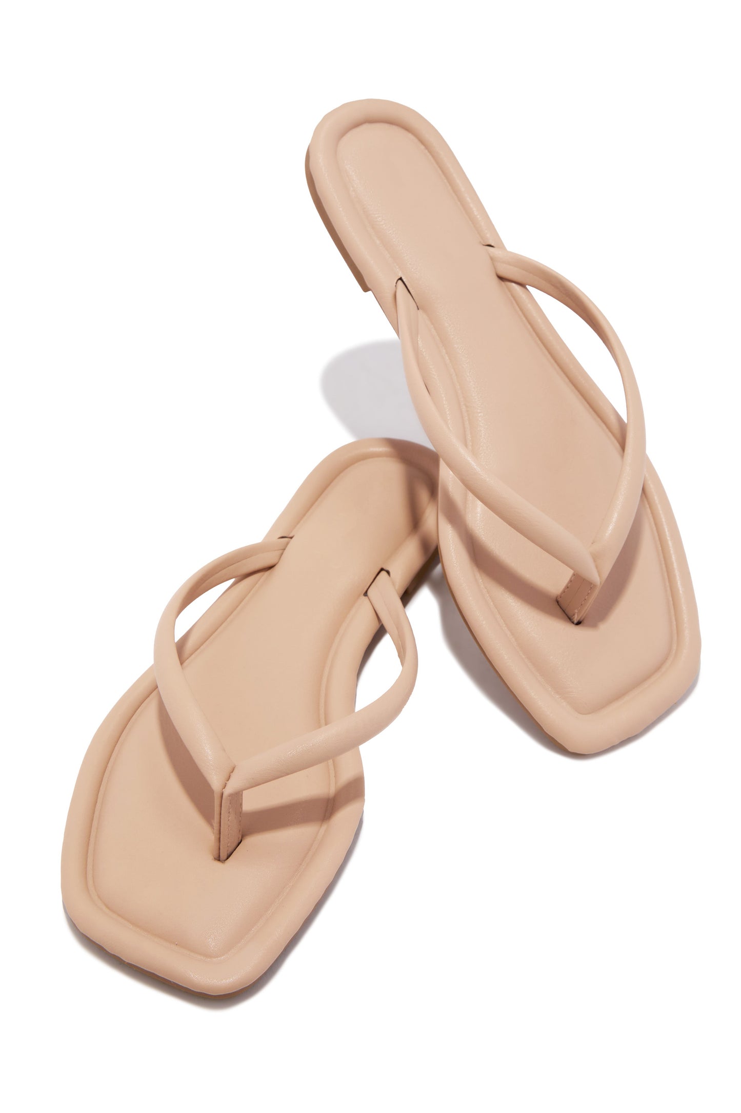 Slip Into Sunshine Thong Sandals - Nude