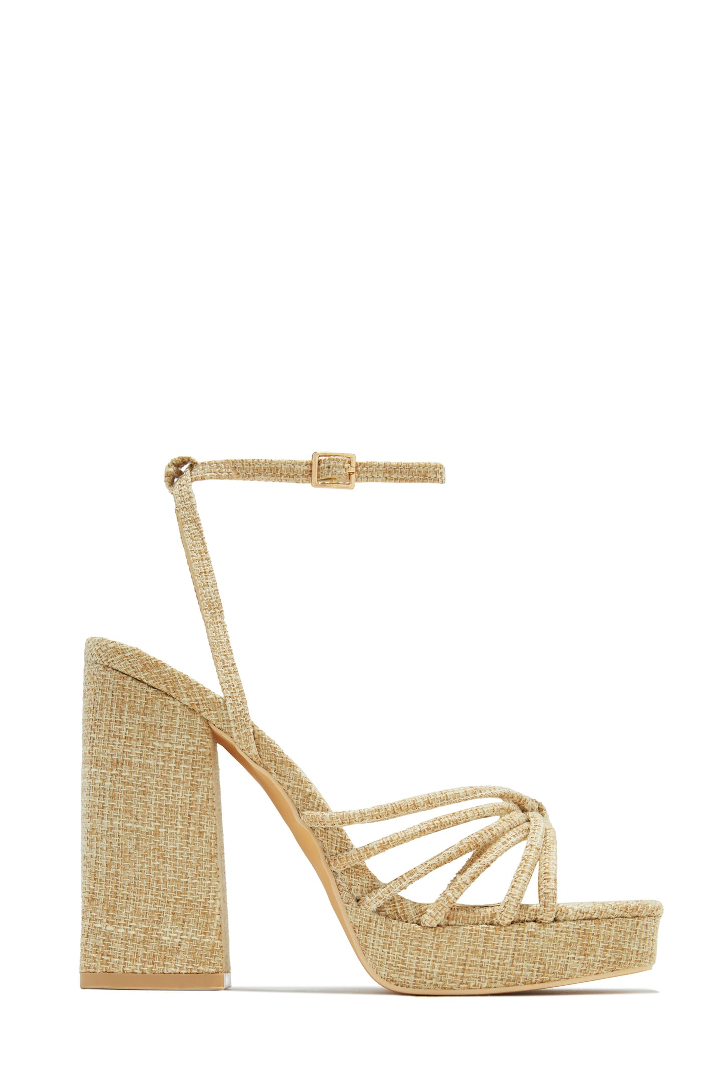 Lelia Platform Block Heels - Silver