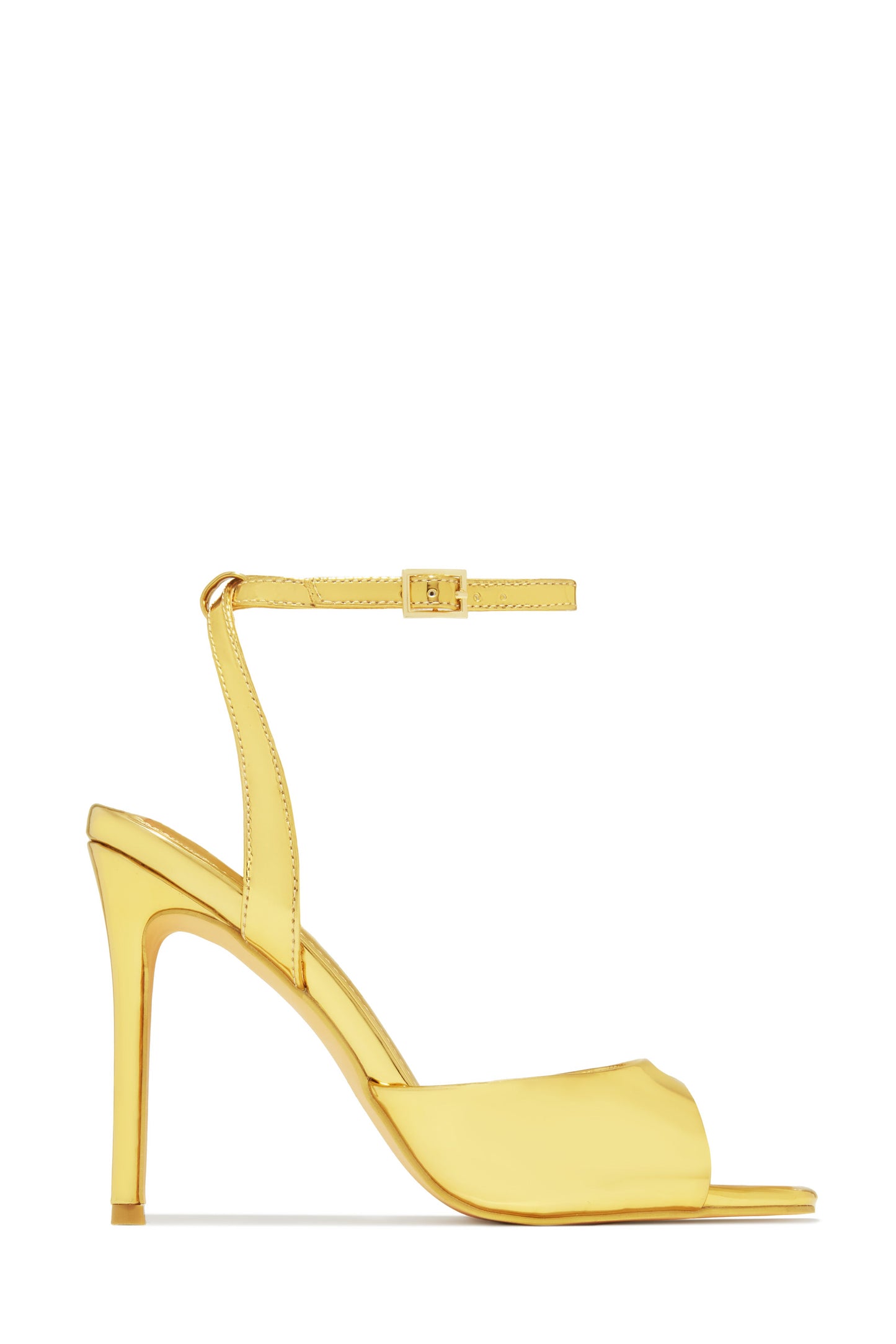 Rubi Mary Jane Strap Heels - Gold