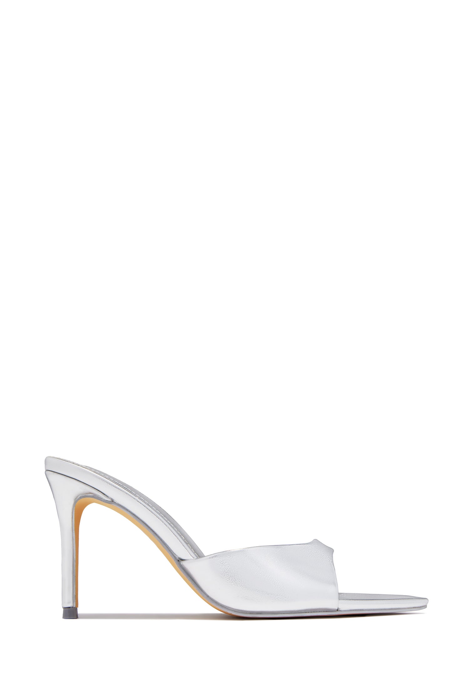 Gianna Mule Heels - Silver