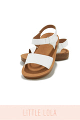 Mini Haley Sandals - White