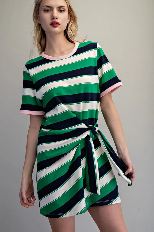 Kirsten Tie Waist Mini Dress