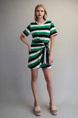 Kirsten Tie Waist Mini Dress