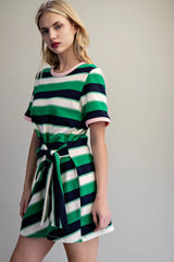 Kirsten Tie Waist Mini Dress