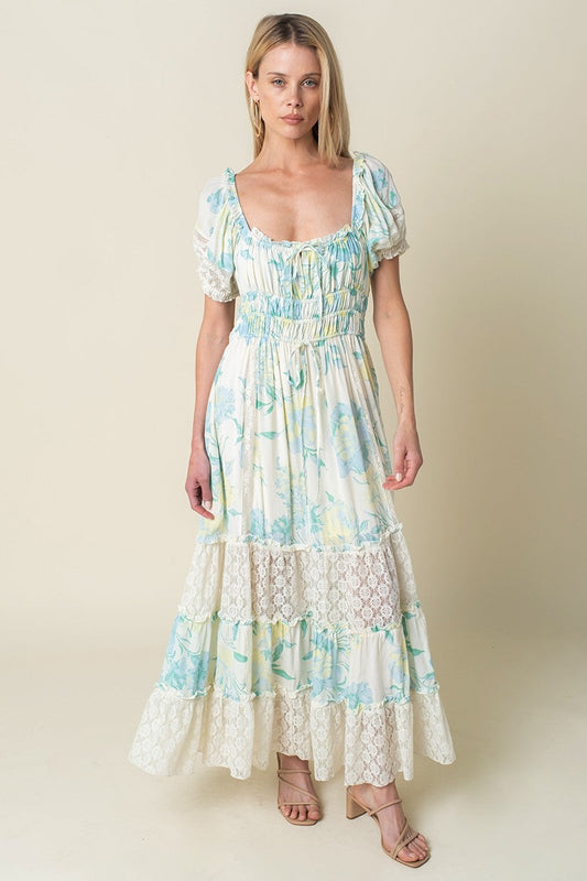 Marissa Floral Lace Maxi Dress