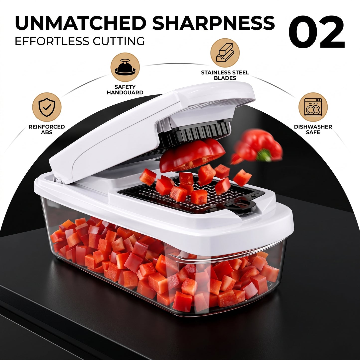 All In One Vegetable Chopper & Slicer Set for Fast Kitchen Prep