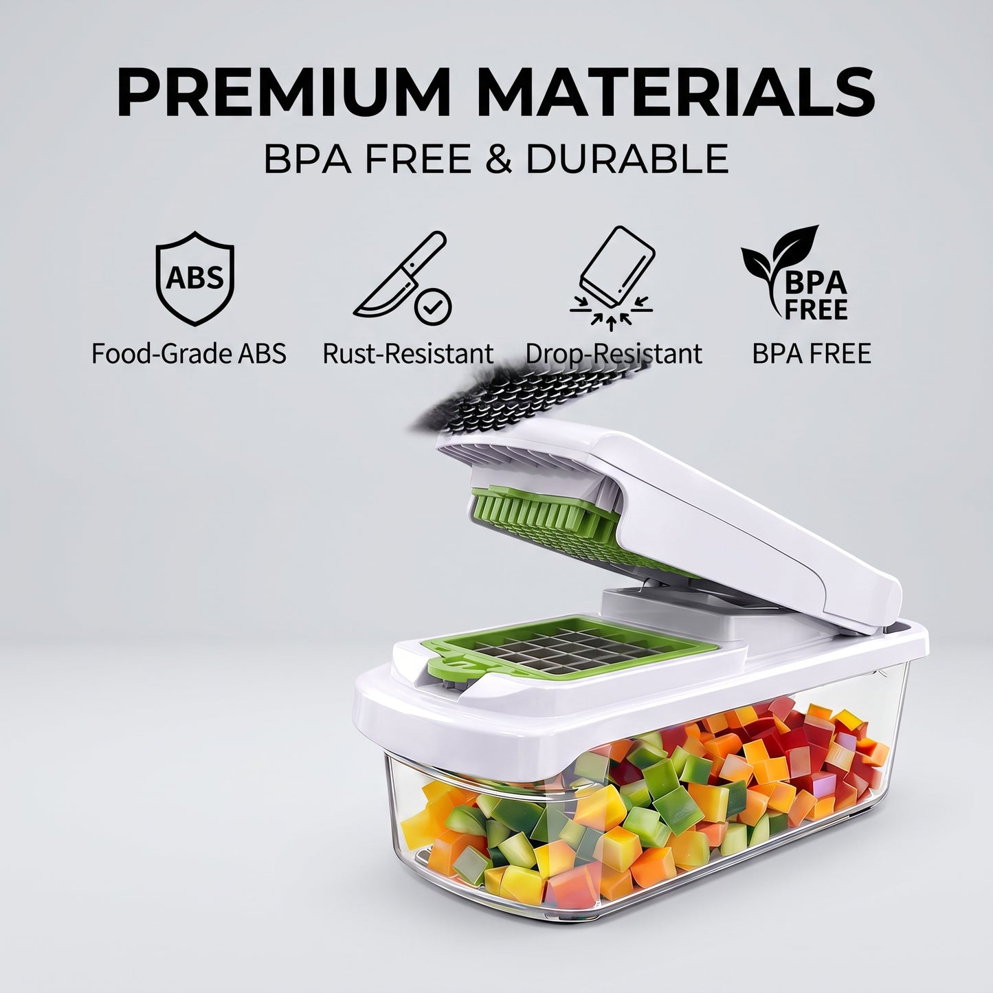 All In One Vegetable Chopper & Slicer Set for Fast Kitchen Prep