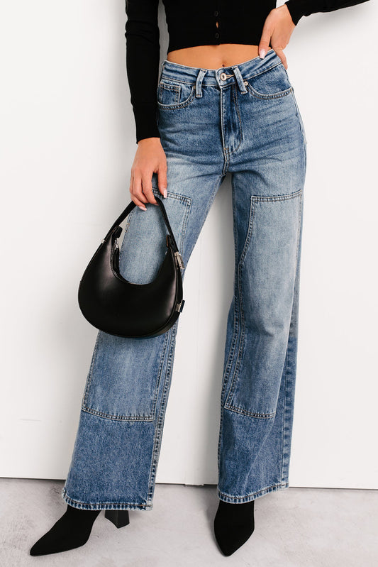 Rhodes High Rise Wide Leg Special A Jeans (Medium Dark)