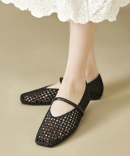 New Gold Flat Bottomed Mesh Sandals