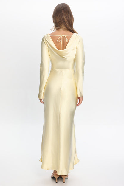 Loveland Cowl Back Midi Dress Butter