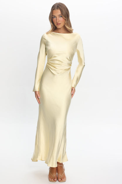 Loveland Cowl Back Midi Dress Butter