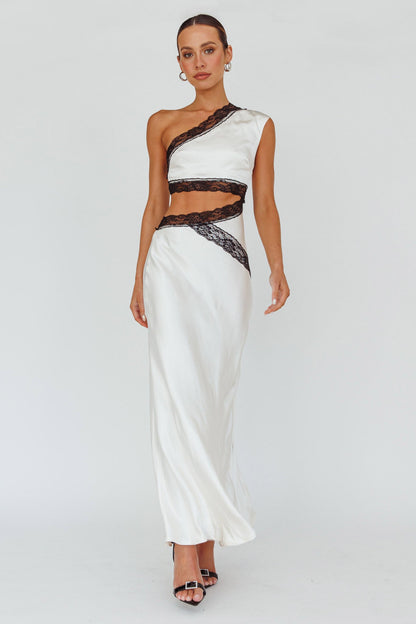 Mahli One-Shoulder Maxi Dress Champagne