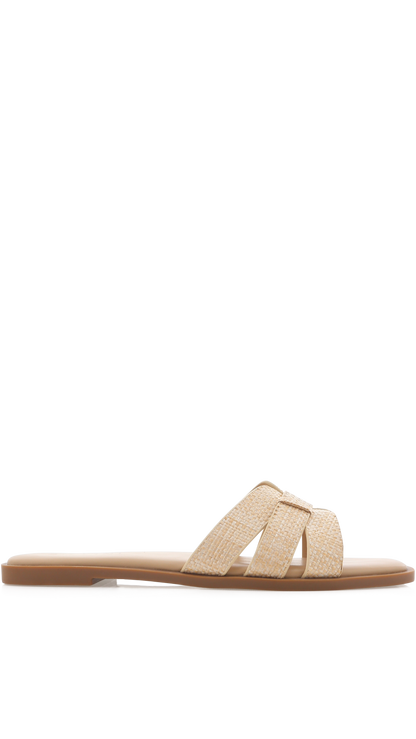 Gretal Slide - Natural Raffia