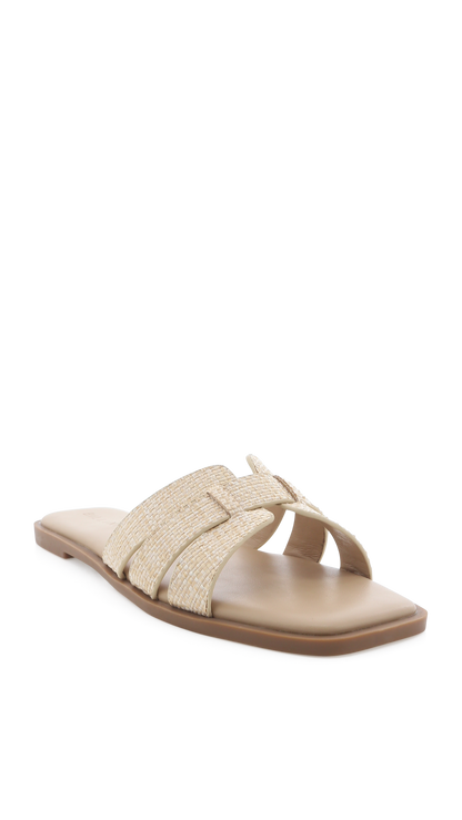 Gretal Slide - Natural Raffia