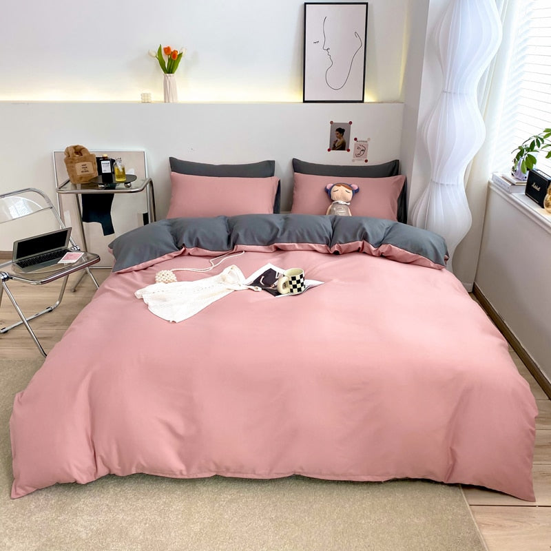 Duvet Cover Solid Color Quilt Cover Tibetan Green King Size Comforter Cover High Quality Skin Friendly Fabric Bedding Cover