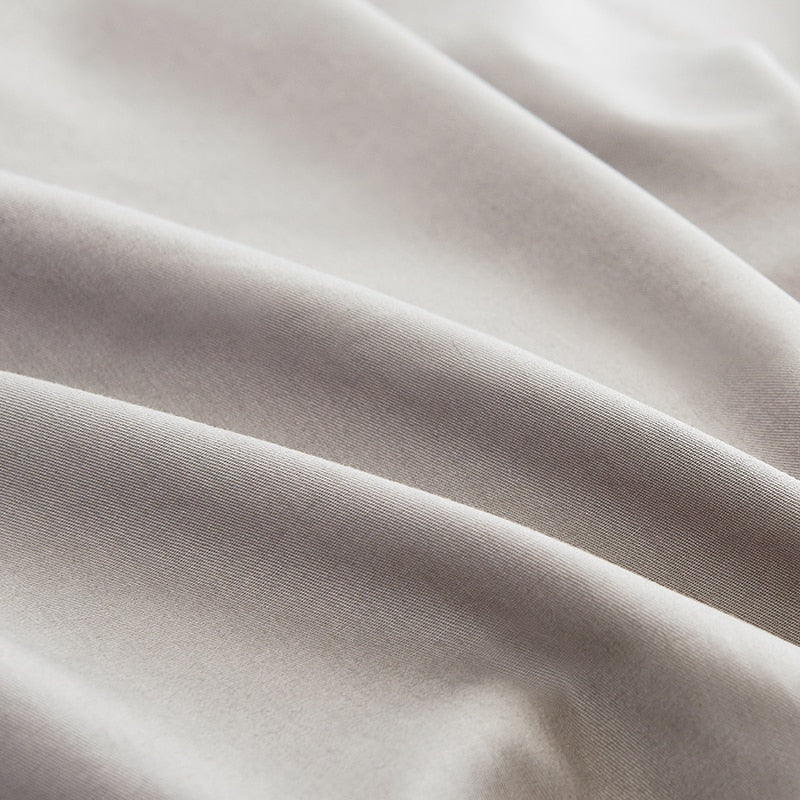 Duvet Cover White Comforter Cover King Size Solid Color Quilt Cover High Quality Skin Friendly Fabric Bedding Cover
