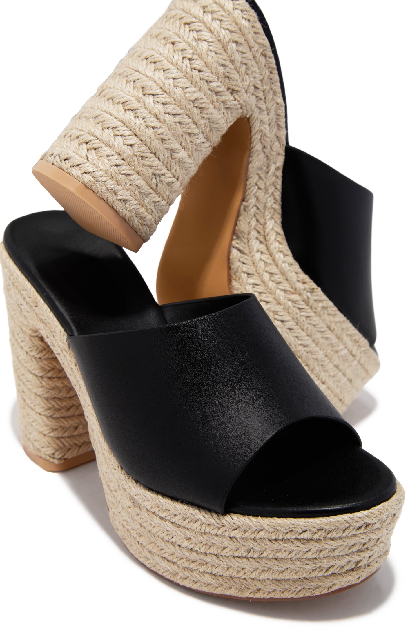 Zuleyma Platform Espadrille Heel - Black