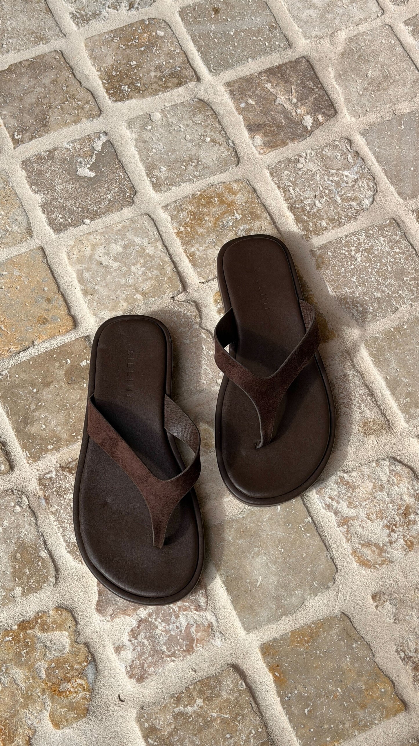 Orianna Slide - Dark Cacao Suede