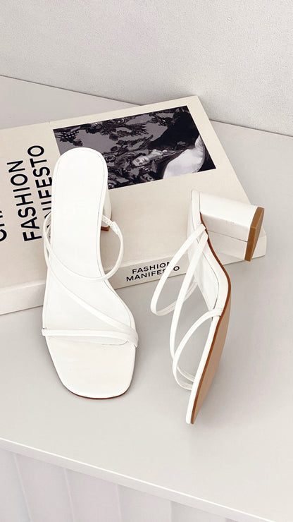 Yazmin Heel - White