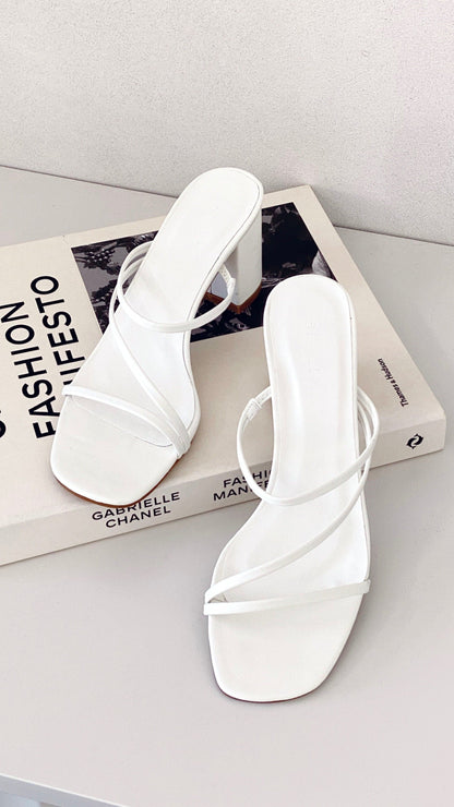 Yazmin Heel - White