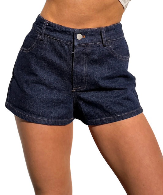 Ilya High Rise Denim Shorts (Indigo)