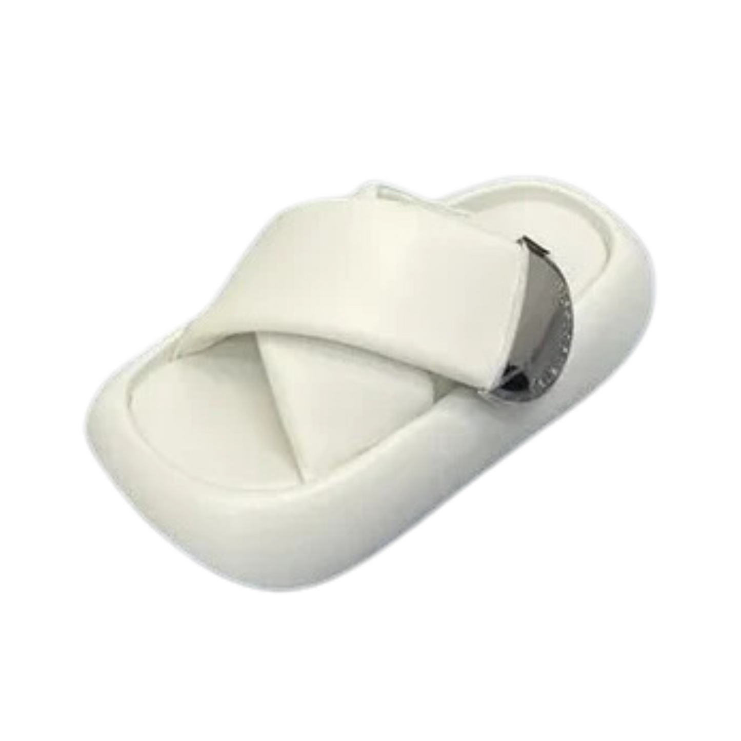 Cross Straps Thick Bottom Slippers