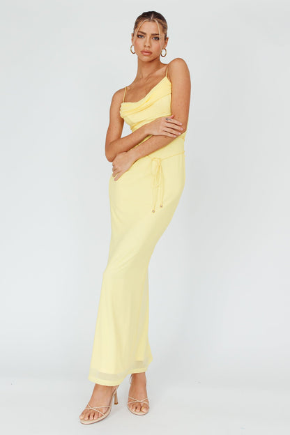 Teava Laced Waist Maxi Dress Butter