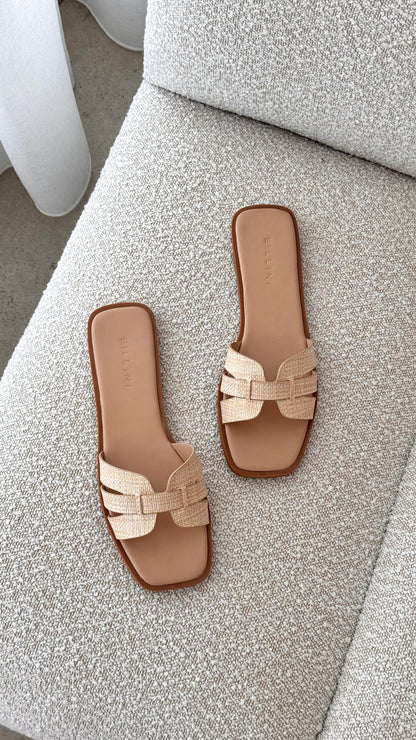 Gretal Slide - Natural Raffia