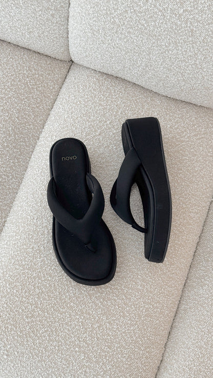 Bibiana Platform Thong - Black