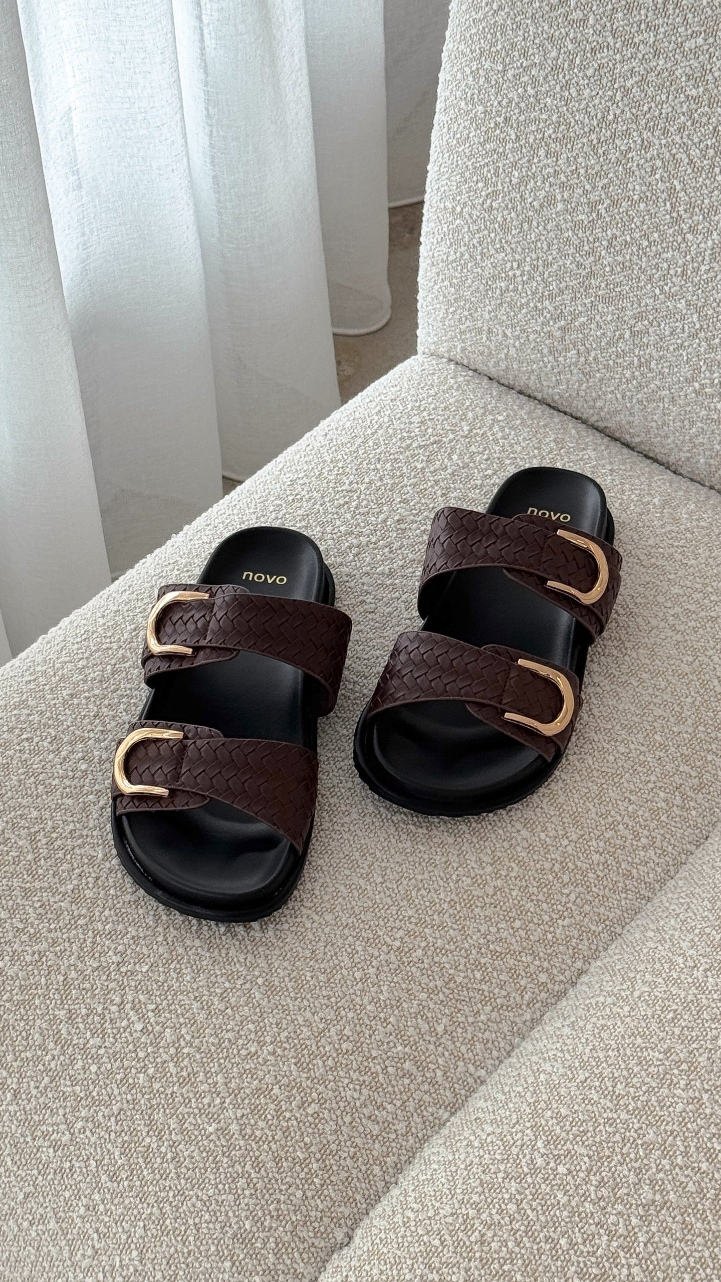 Rosalyn Slides - Chocolate