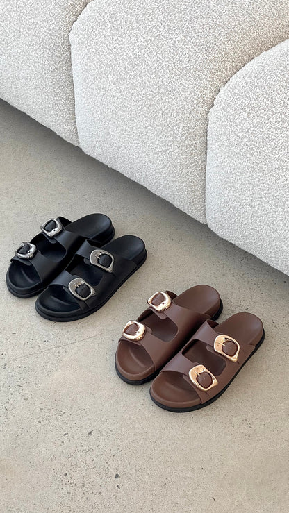 Sol Sana San Jose Footbed - Black / Silver