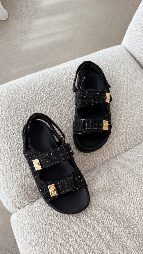 Lillian Flats - Black Boucle