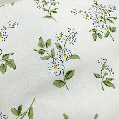 Floral Print Brushed Home Bedding Set Simple Fresh Comfortable Duvet Cover Set with Sheet Comforter Covers Pillowcases Bed Linen