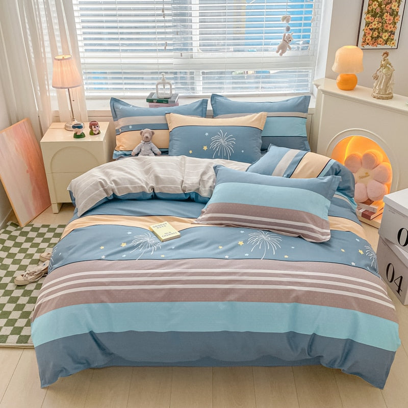 Duvet Cover Printed Comfortable Quilt Cover Extra Large Cotton Quilt Cover 220x240 High Quality Skin friendly Fabric Quilt Cover