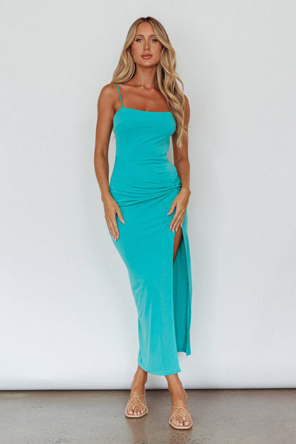 Comme Ci, Comme Ca Split Midi Dress Sprite