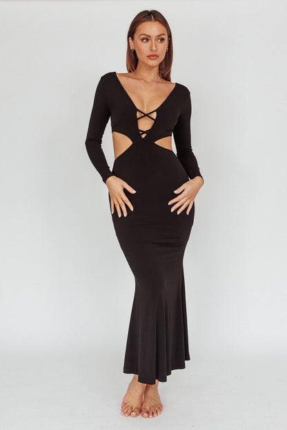 Dress Codes Cut-Out Maxi Dress Black