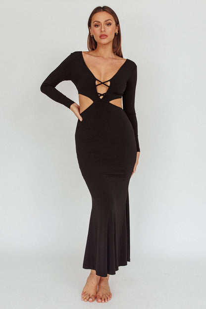 Dress Codes Cut-Out Maxi Dress Black